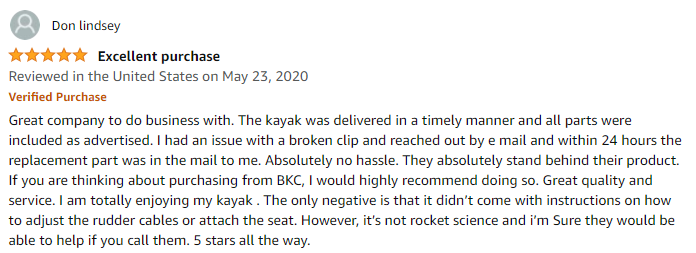 Brooklyn Kayak Company Top reviews