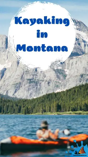 Kayaking in Montana pin