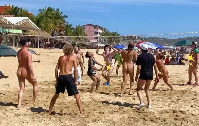 Nude Beach Volleyball